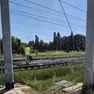 I binari nei pressi del luogo della tragedia