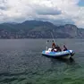 Ricerche sul lago di Garda per un uomo disperso