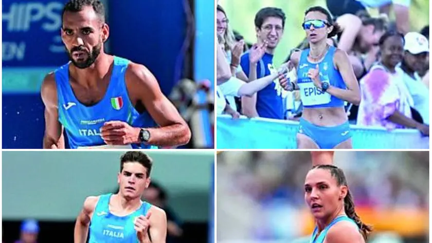 Ouhda, Epis, Lazzaro e Molinarolo (Foto Grana/Fidal)