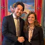 L’assessora al Sociale Paola Roma con il presidente Alberto Stefani