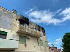 L'appartamento il giorno dopo l'incendio