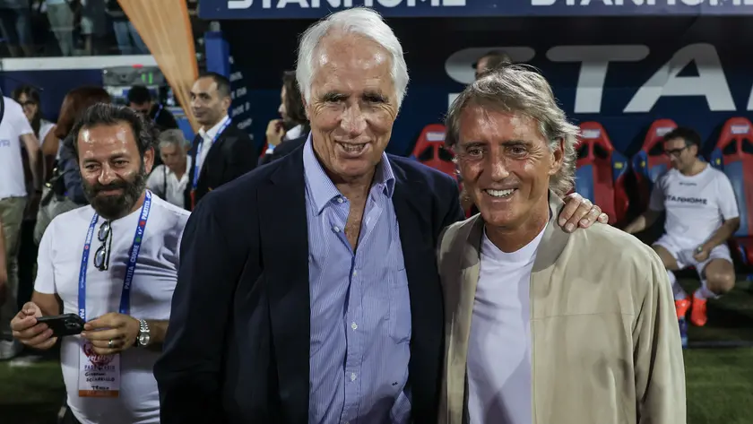 Giovanni Malagò e Roberto Mancini