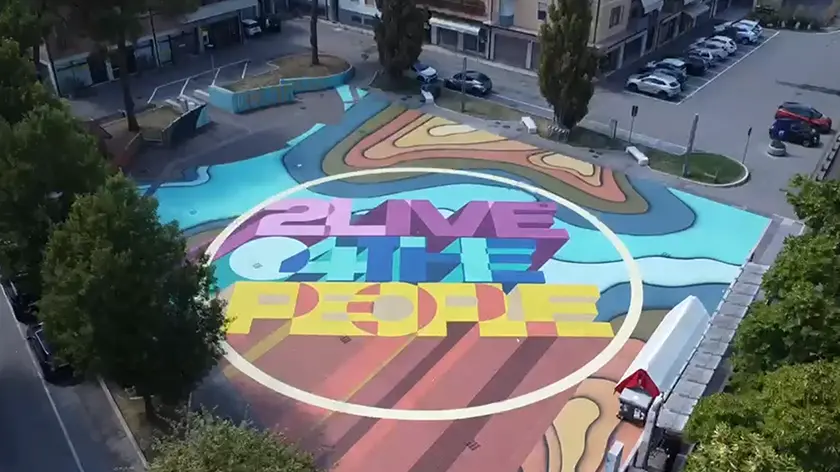 Piazzale Cuoco, nel quartiere Guizza