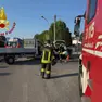L'intervento dei vigili del fuoco a Borgoricco