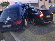L'incidente all'altezza della rotatoria del Famila a Curtarolo