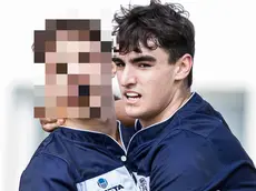 Un’immagine di Mattia Pegorin in azione sul campo di rugby (Foto di Alfio Guarise)