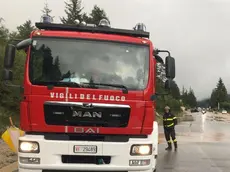 Pompieri ad Auronzo per la frana
