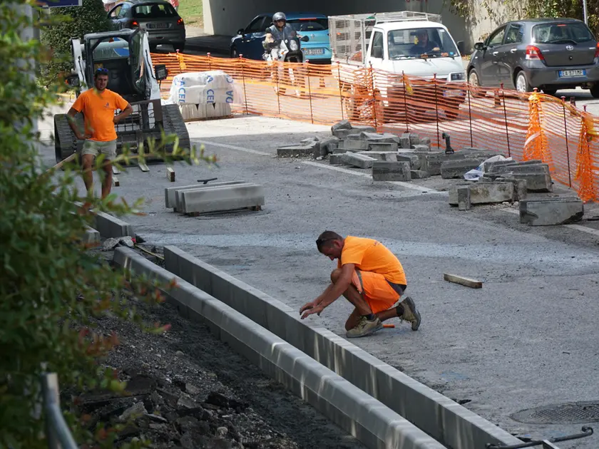 Un cantiere stradale