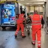 Il ciclista è stato portato in ospedale in gravi condizioni
