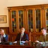 Da sinistra l'assessore Gerosa, il prefetto Roccoberton e il dg di Belluno Di Falco