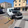 Il furgone coinvolto nell'incidente