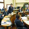 Il presidente Alberto Stefani e la squadra della giunta regionale