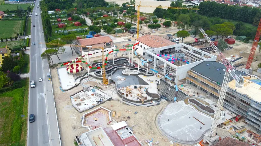 Il cantiere dell'Union Lido Terme