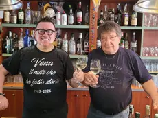 I fratelli Venanzio e Gerardo Ereno del bar Impero di Facca