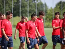 I ragazzi della Luparense alla ripresa degli allenamenti
