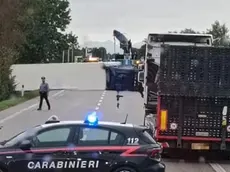 L'incidente che ha causato il blocco del traffico