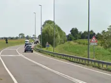 Noventa, una vista della bretella verso San Donà
