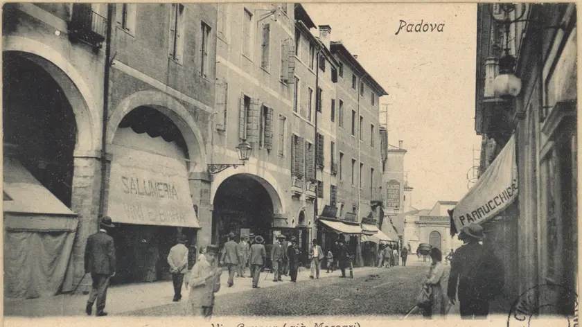 Una foto storica del centro di Padova