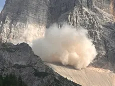 La frana sul monte Pelmo
