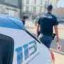 Gli equipaggi della polizia stradale hanno presidiato via Uruguay
