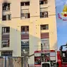 La palazzina coinvolta nell'incendio