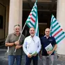 Il presidio della Cisl Fp davanti alla Prefettura