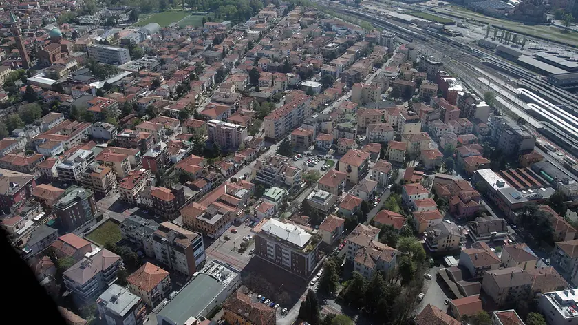 Una visione dall'alto dell'Arcella a Padova