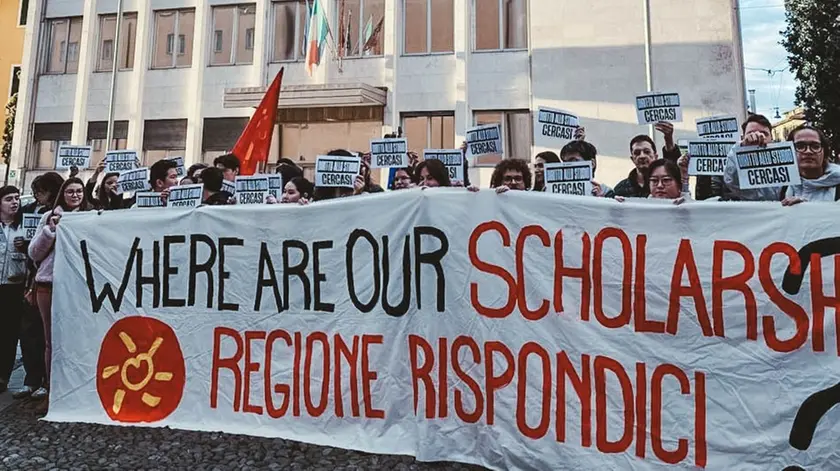 Una manifestazione dell'Udu (foto d'archivio)