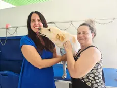 Claudia Bon, Debora Compagnin e il cane Zeus