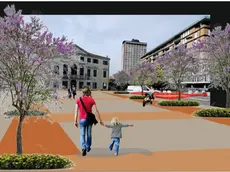 Ecco il progetto della nuova piazza pedonale davanti a palazzo Cavalli