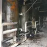 Gli effetti dell’incendio all’hotel Imperial