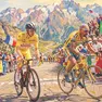 Due ciclisti nel mito, senza tempo, per il gusto di sfidarsi quando la strada si impenna e richiede lo sforzo più autentico