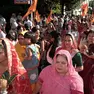 Un momento della celebrazione induista a Padova