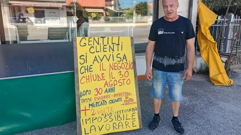 Michele Boaretto chiude la sua attività di ortofrutta