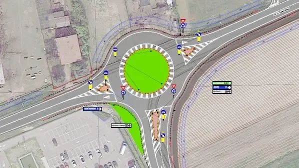 Il progetto della nuova rotatoria a Megliadino San Fidenzio