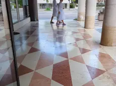 I turisti nel centro di Abano