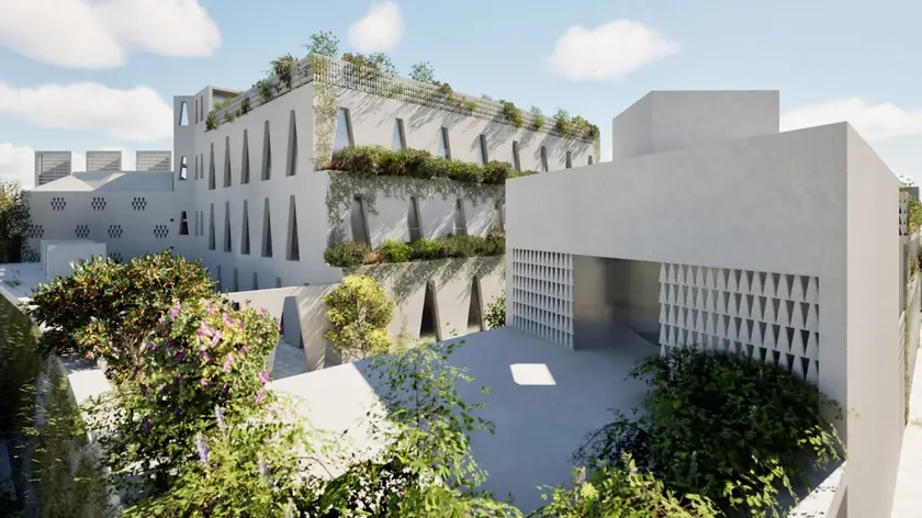 Un rendering della moschea a Mestre