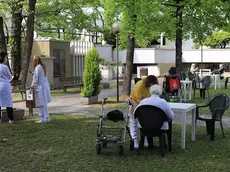 Il giardino di una casa di riposo padovana