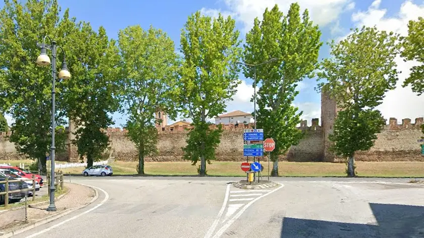 Il punto dove è avvenuto l'incidente