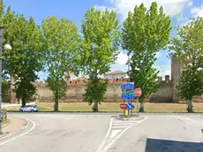 Il punto dove è avvenuto l'incidente