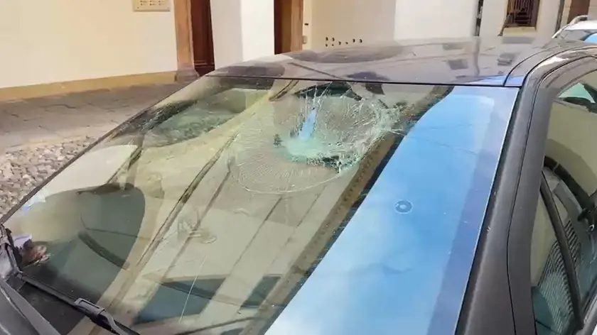 L'auto su cui viaggiava la donna aggredita