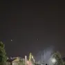 Il cantiere all'opera in orario notturno
