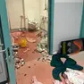 I danni all'interno del Pronto soccorso