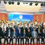 Foto di gruppo per l’assemblea della Federazione degli imprenditori cinesi d’Oltremare svoltasi a Padova