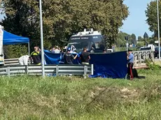 Il ritrovamento del cadavere (Foto Piran)