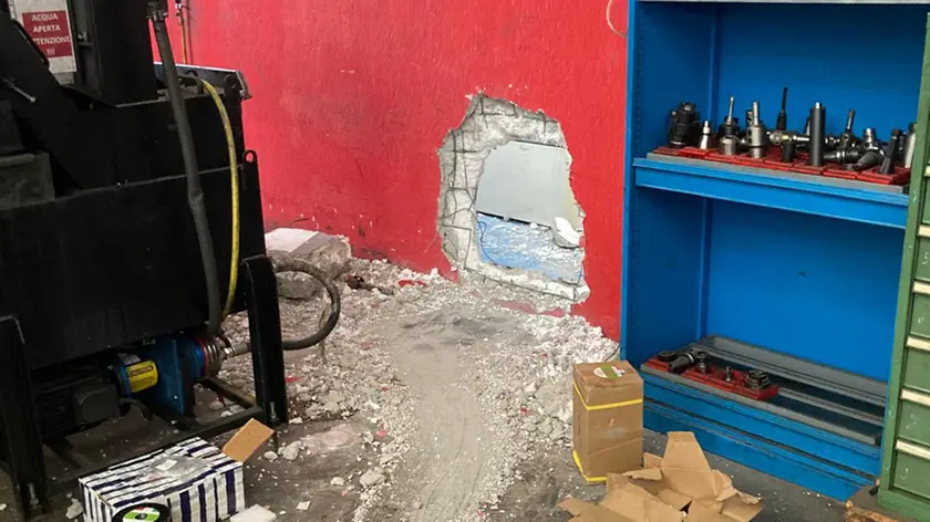 I danni dell'ultimo blitz dei ladri