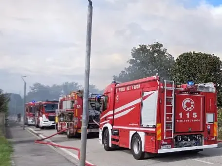 L'intervento dei vigili del fuoco