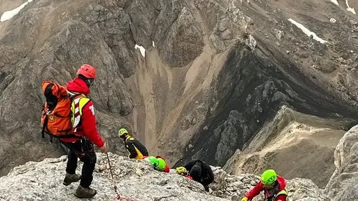 Il soccorso alpino in azione