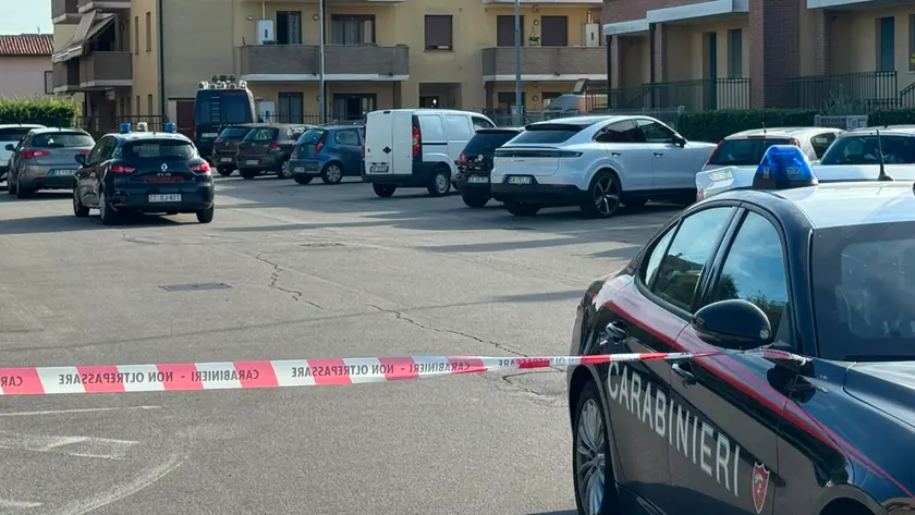 I carabinieri sul posto per i rilievi