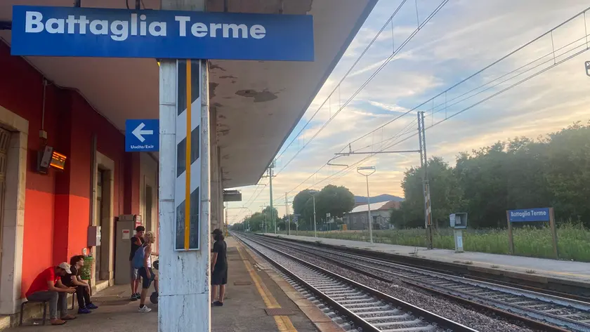 La stazione dei treni di Battaglia Terme